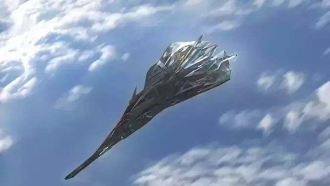  Aircraft Jet Plane Sci-Fi Spaceship Space Ship 010