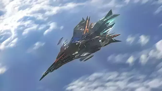  Aircraft Jet Plane Sci-Fi Spaceship Space Ship 08