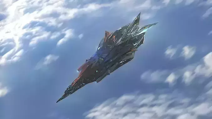  Aircraft Jet Plane Sci-Fi Spaceship Space Ship 06