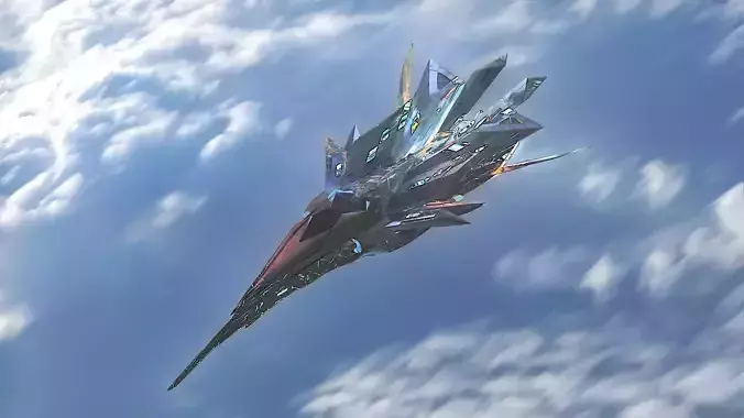  Aircraft Jet Plane Sci-Fi Spaceship Space Ship 02