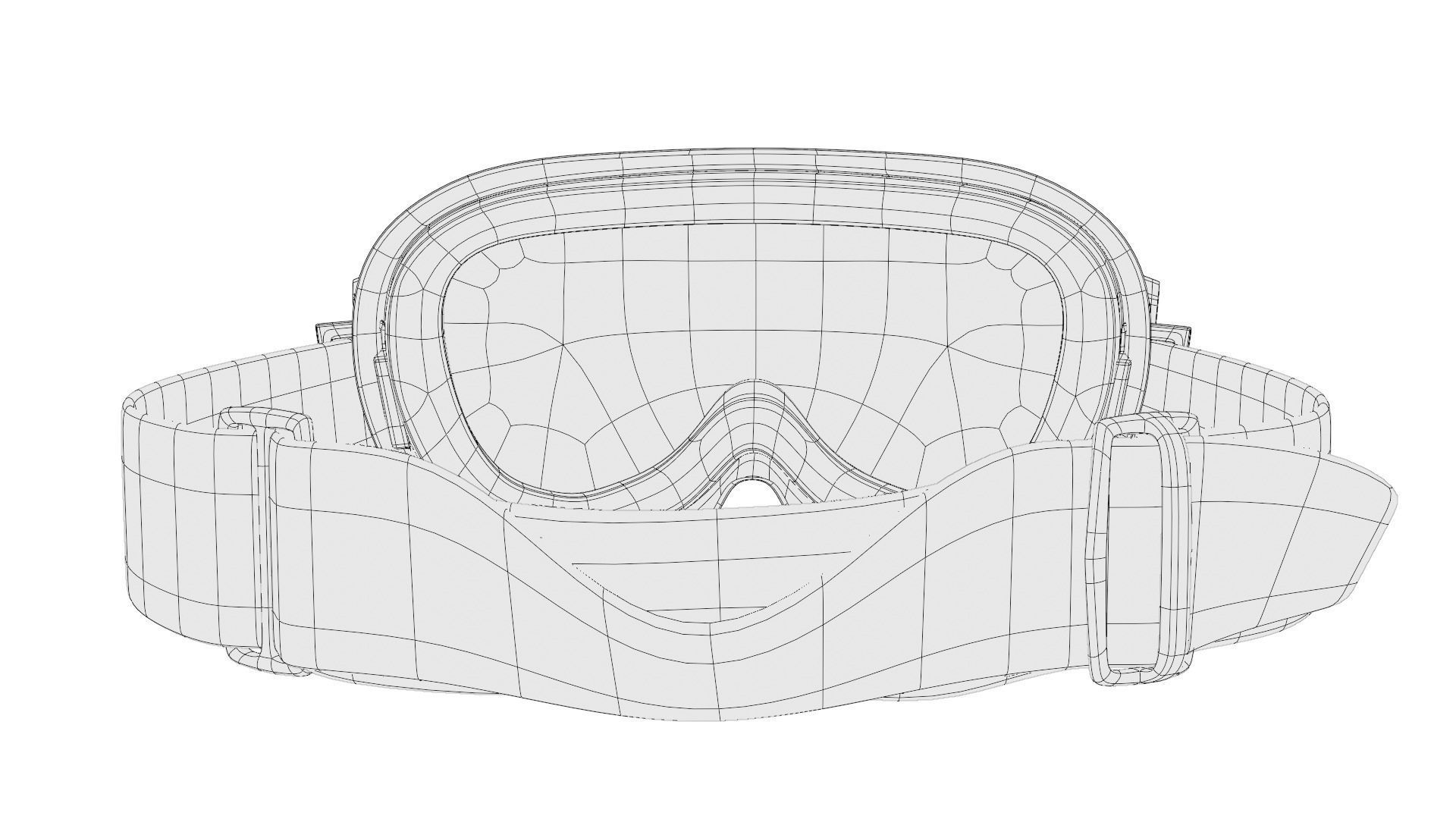 snow mask with 4k pbr texture 3D model_9