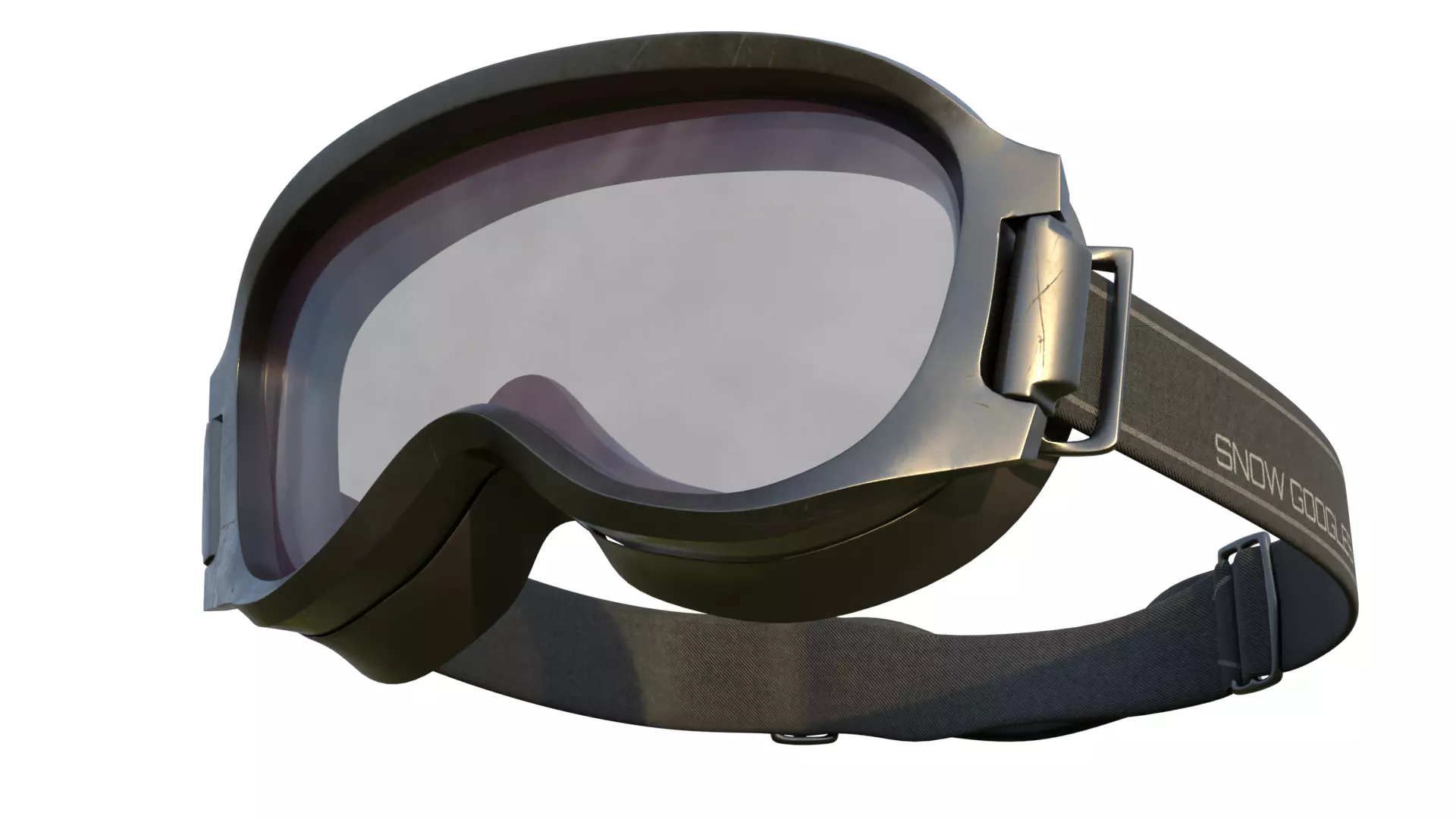 snow mask with 4k pbr texture 3D model_0