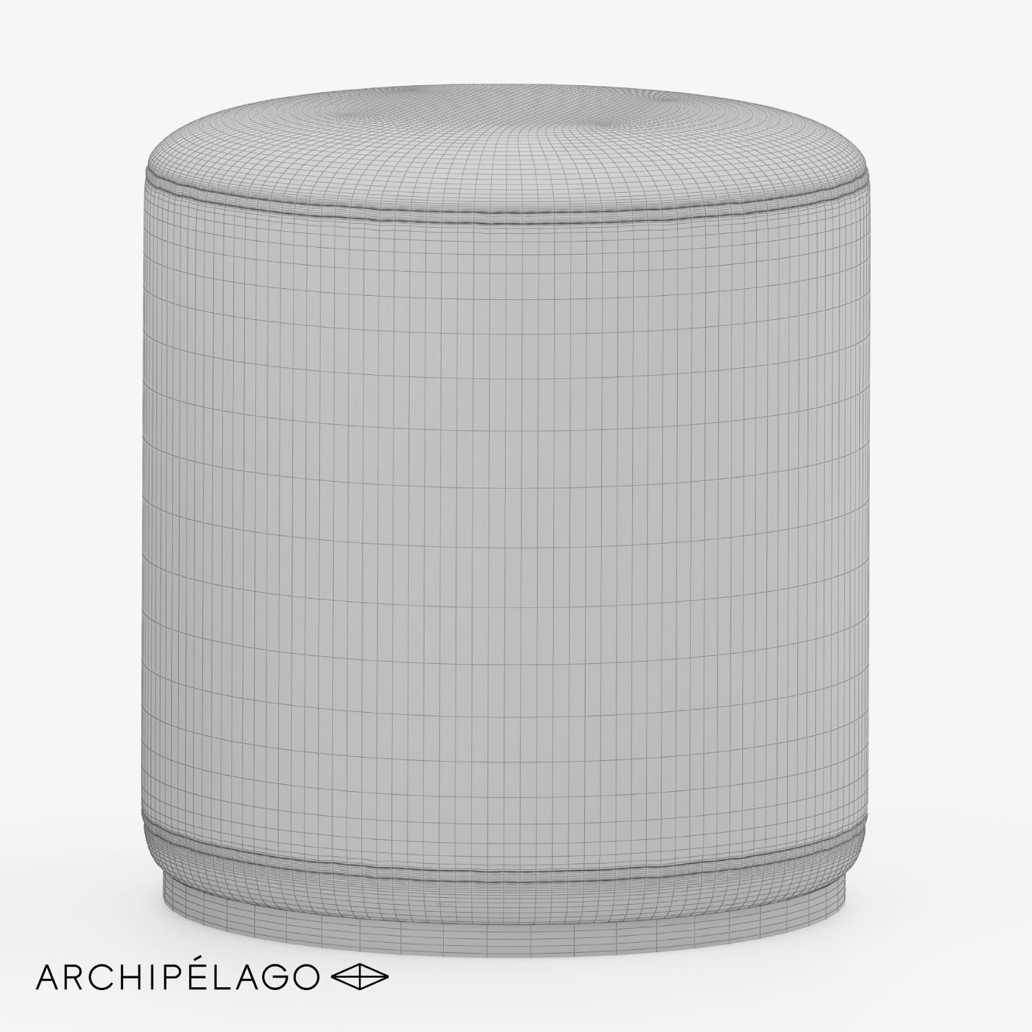 Pouffe Archipelago 3D model_1