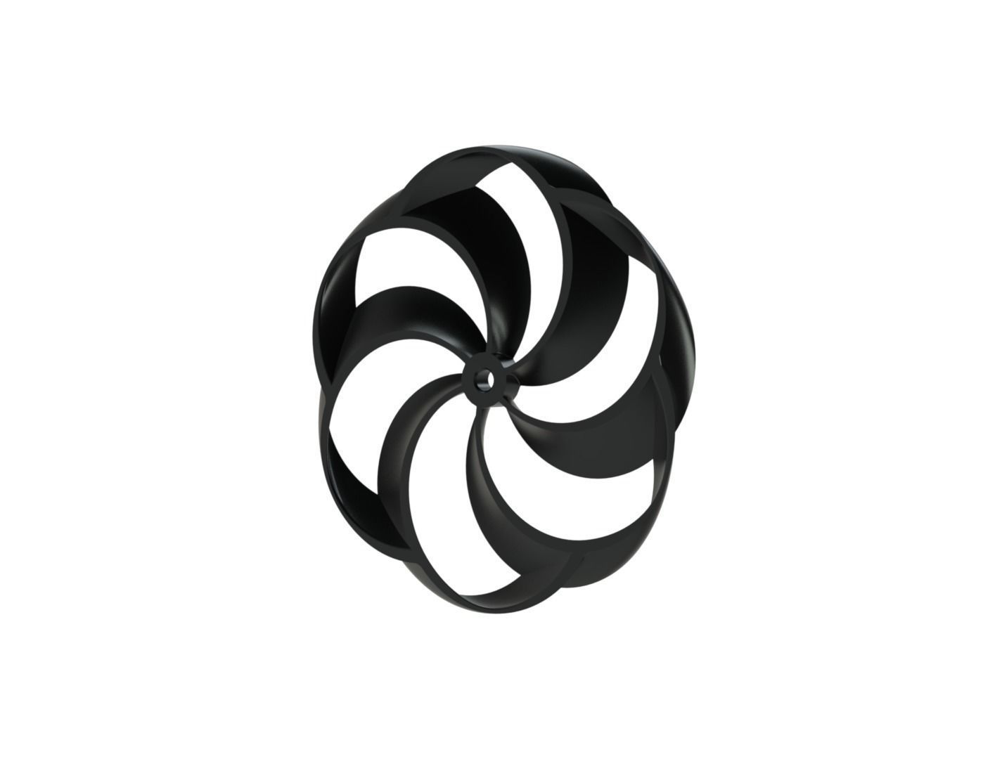 Toroidal propeller 3D print model 3D print model_3