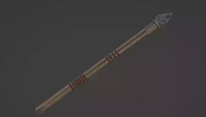 Primitive Spear - 3D Model Free 3D model