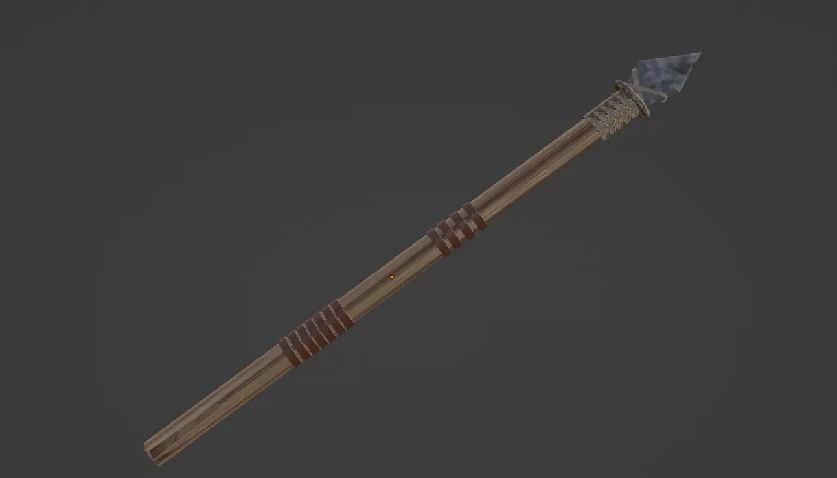 Primitive Spear - 3D Model Free 3D model