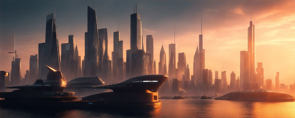 36 Futuristic Cities 3D model_1