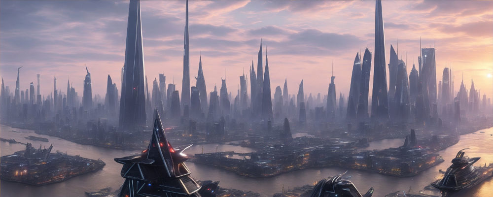 36 Futuristic Cities 3D model_30