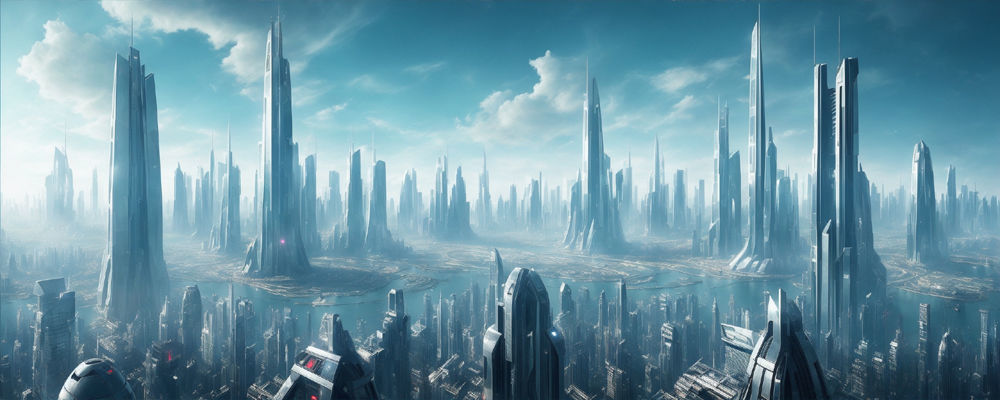 36 Futuristic Cities 3D model_16