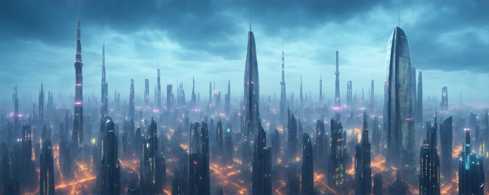 36 Futuristic Cities 3D model_20