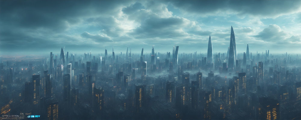 36 Futuristic Cities 3D model_7