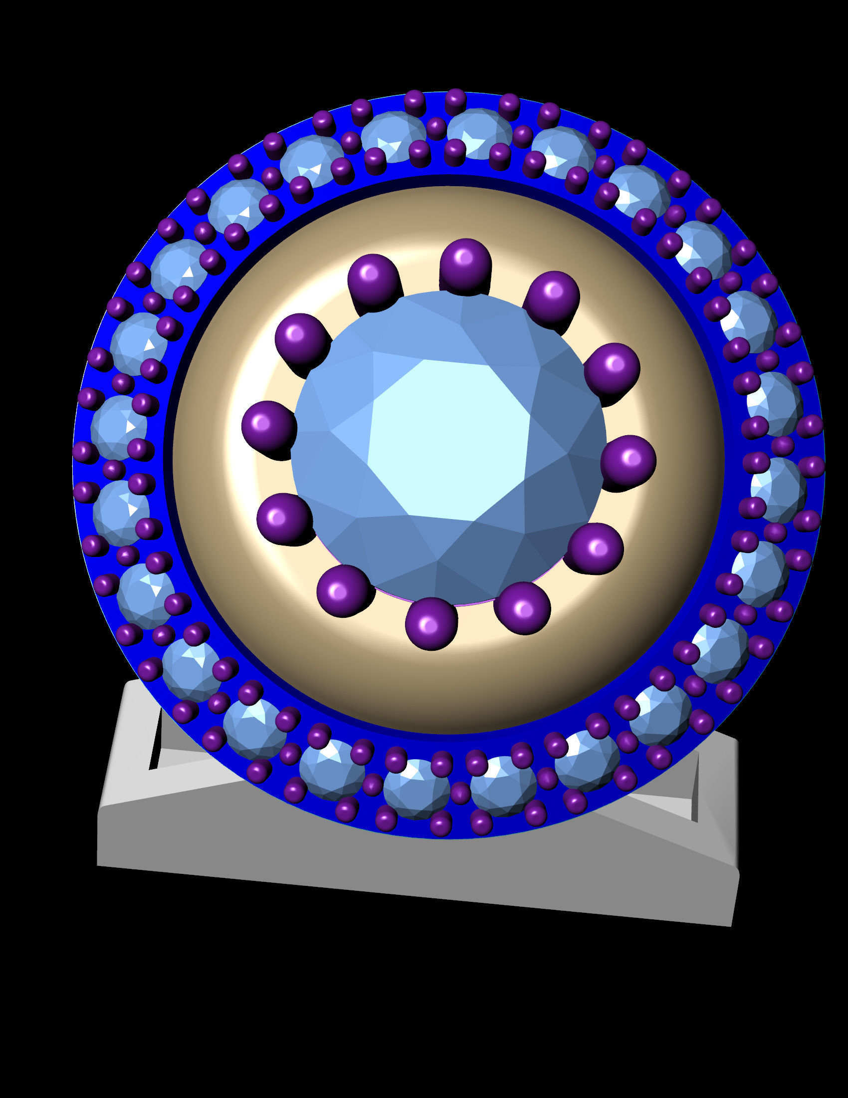 Gents Cufflinks 3D print model 3D print model_12