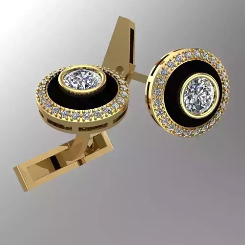 Gents Cufflinks 3D print model 