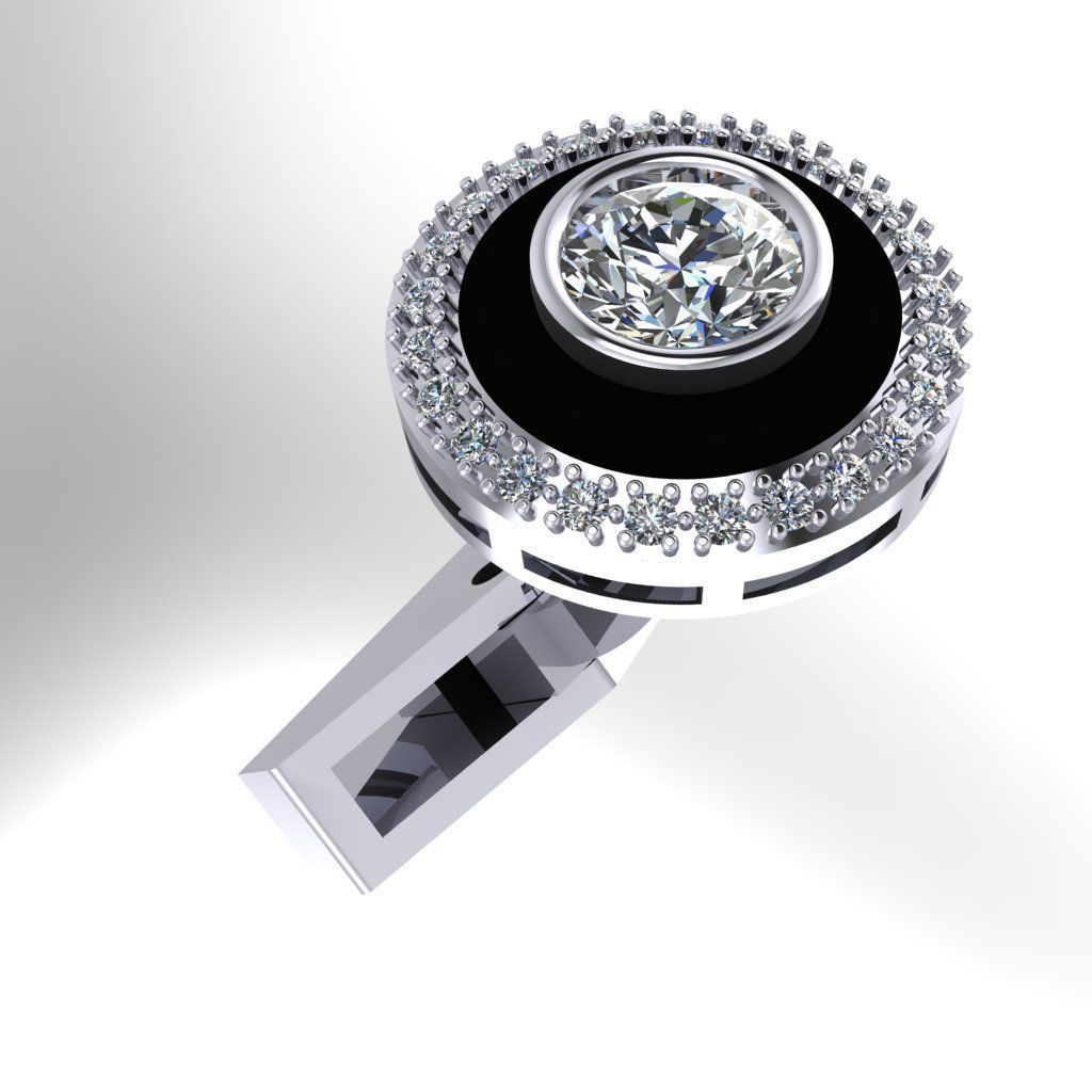 Gents Cufflinks 3D print model 3D print model_4