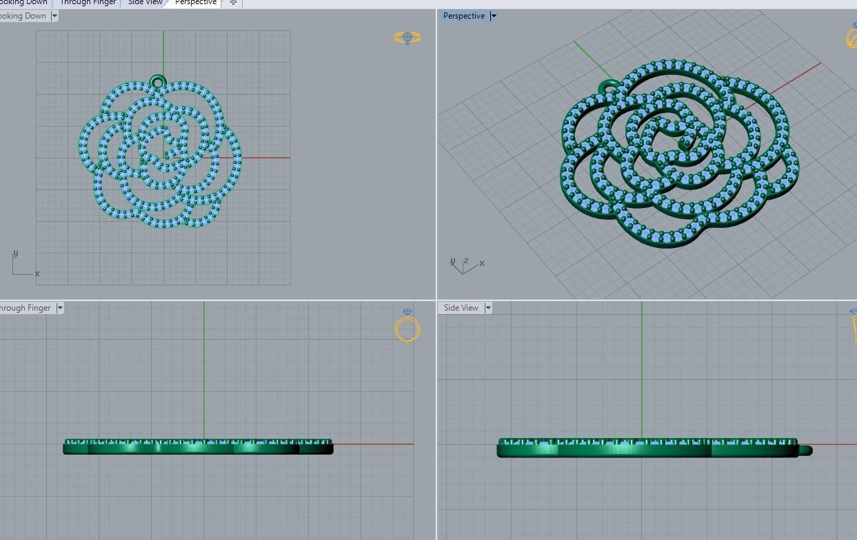 pendant 3D print model_3
