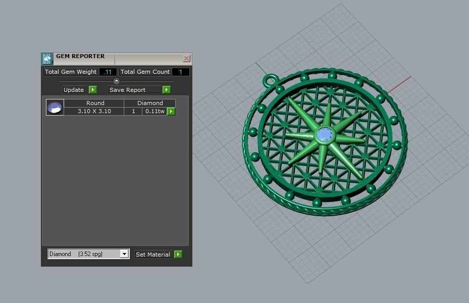 pendant 3D print model_4