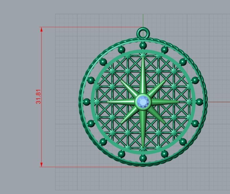 pendant 3D print model_6