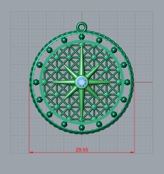 pendant 3D print model_7
