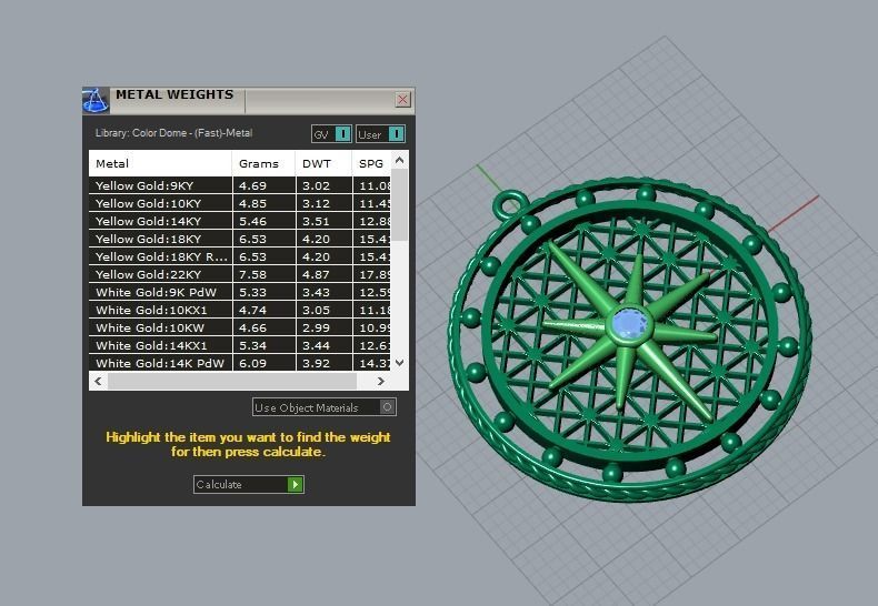 pendant 3D print model_5