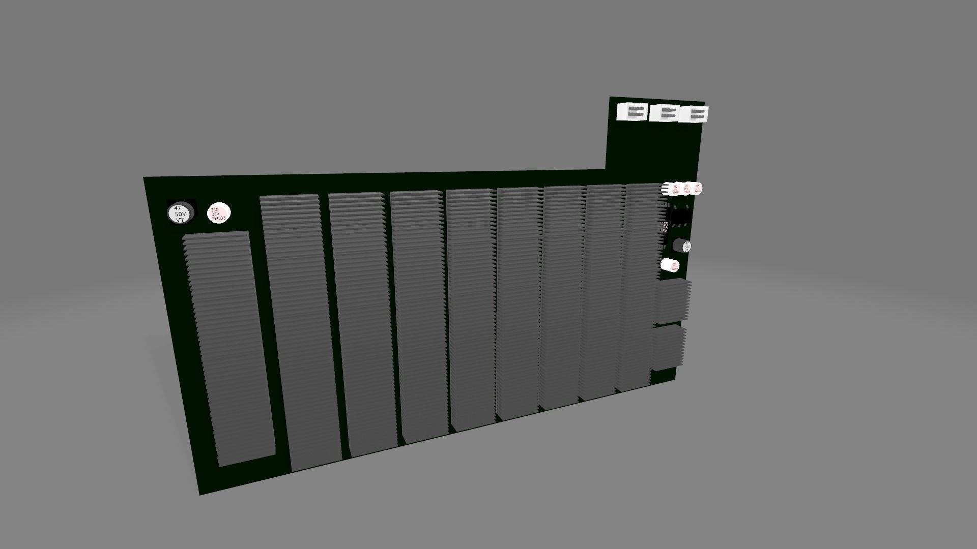 Antminer S7 Crypto Miner Low-poly 3D model_2