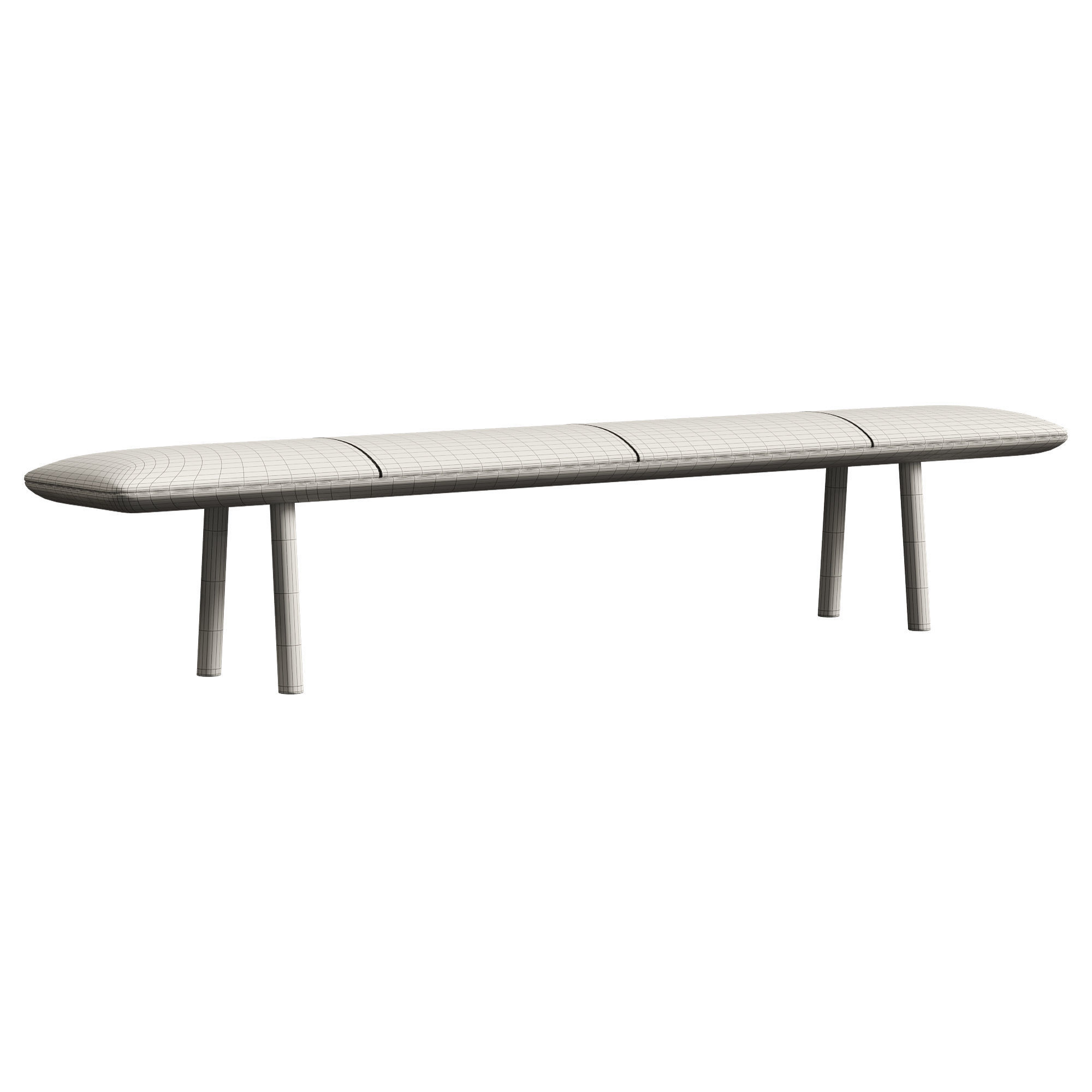 OVO Upholstered Bench 3D model_11