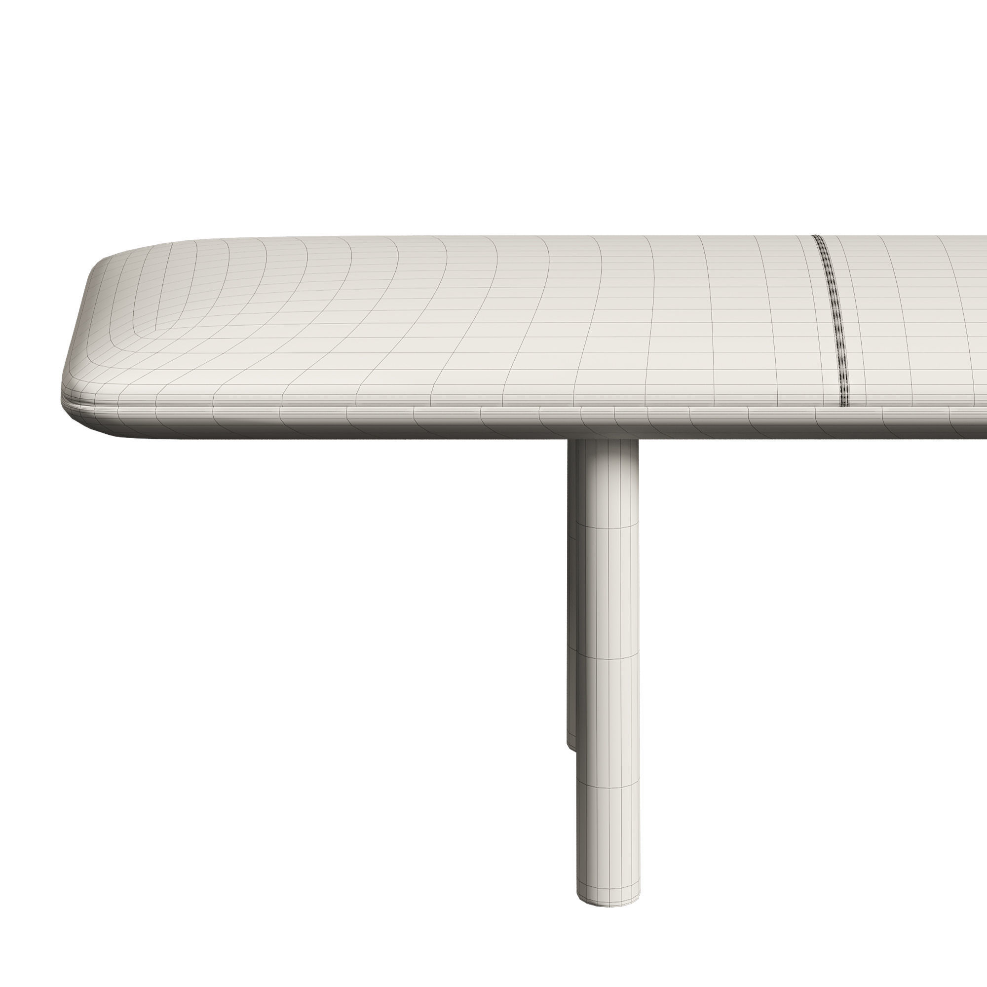 OVO Upholstered Bench 3D model_3