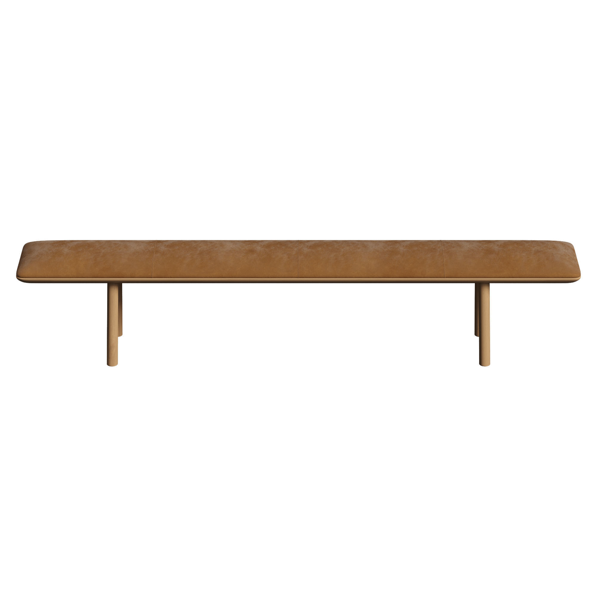 OVO Upholstered Bench 3D model_6