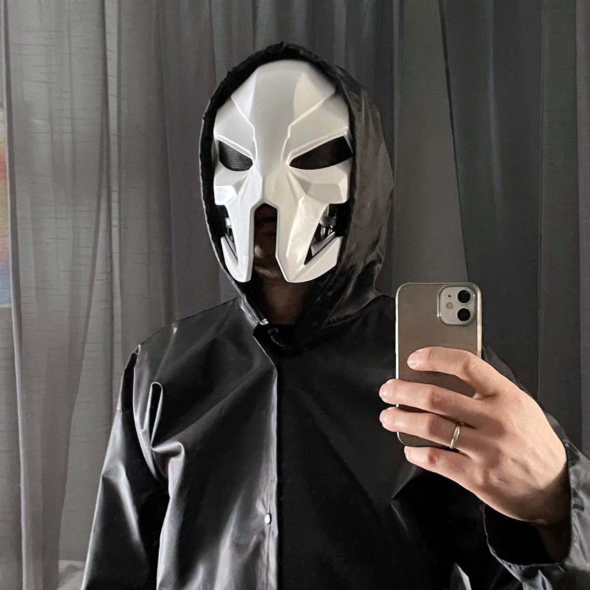 Sci-fi Cyberpunk Cosplay Mask 3D print model_14