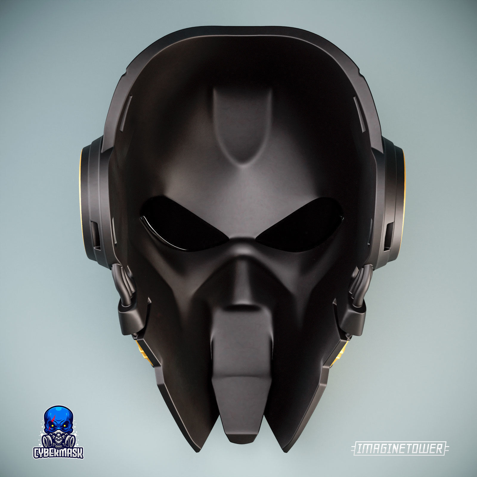 Post-apocalypse Sci-fi Cosplay Mask 3D print model_3
