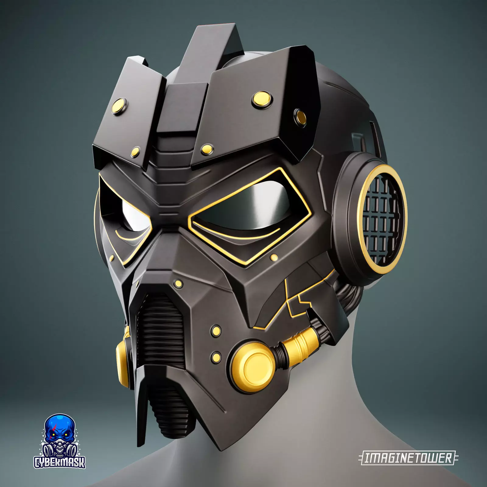 Post-apocalypse Sci-fi Cosplay Mask 3D print model_0