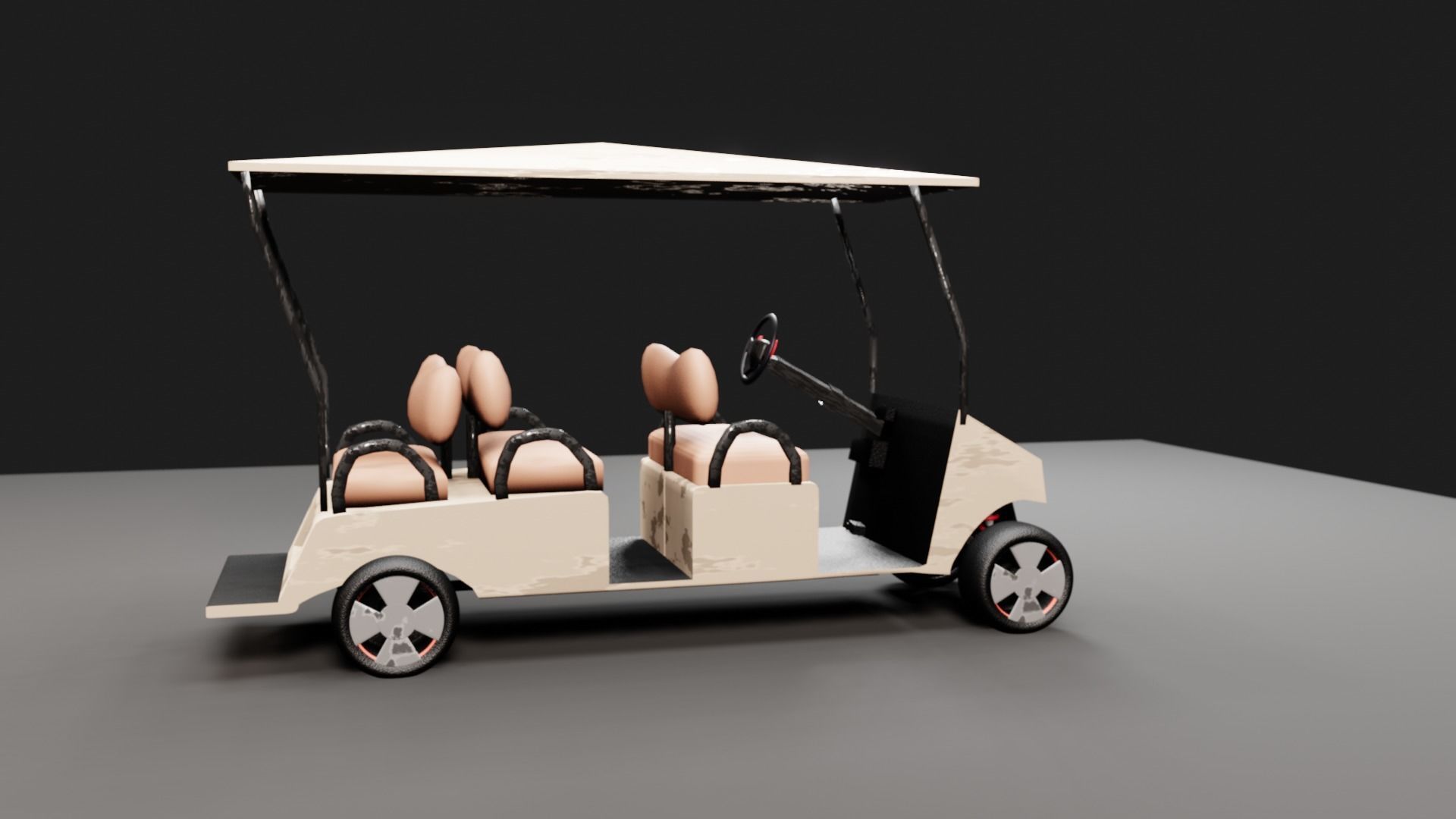 golfcart 3D model_1