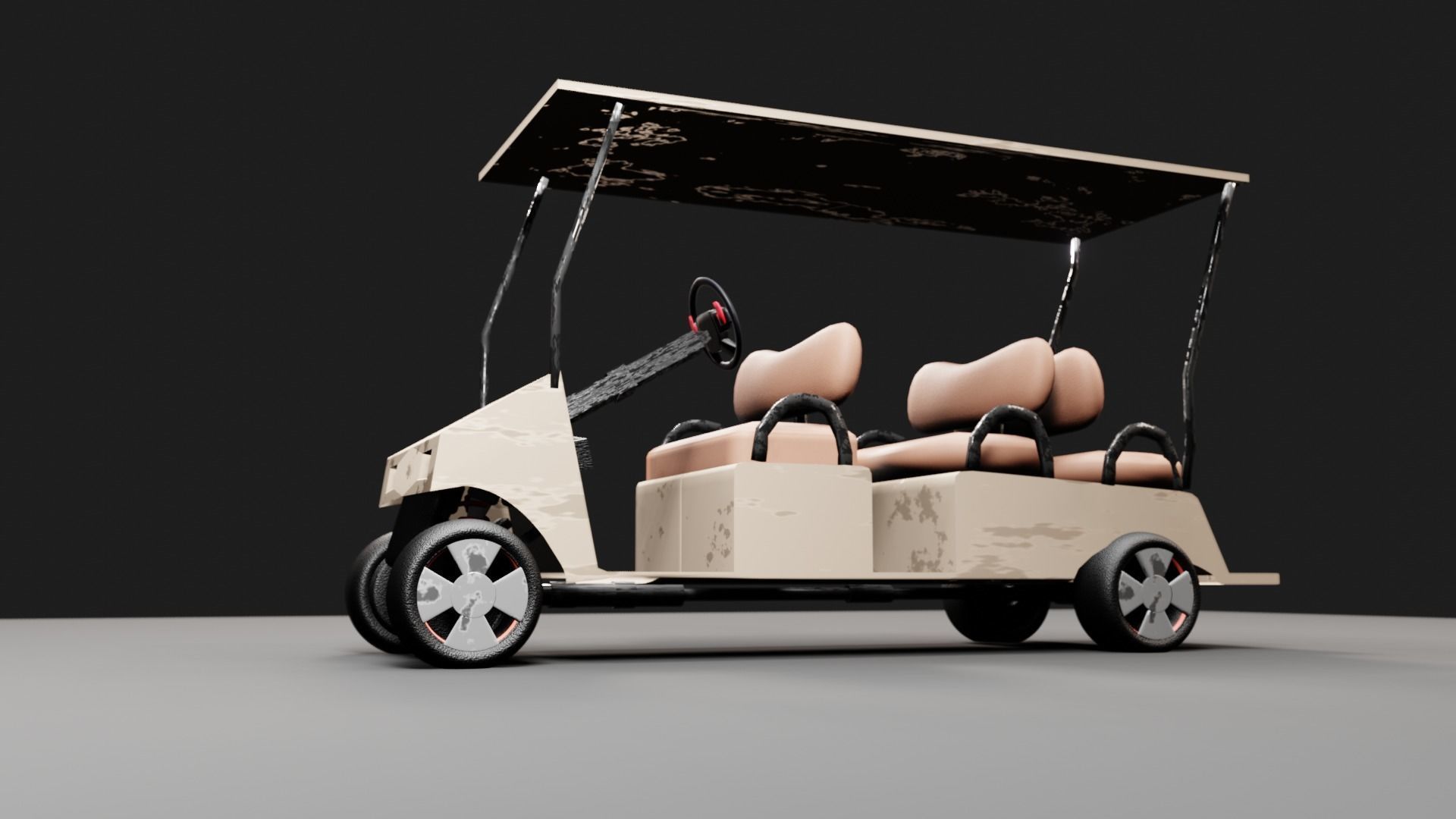 golfcart 3D model_4