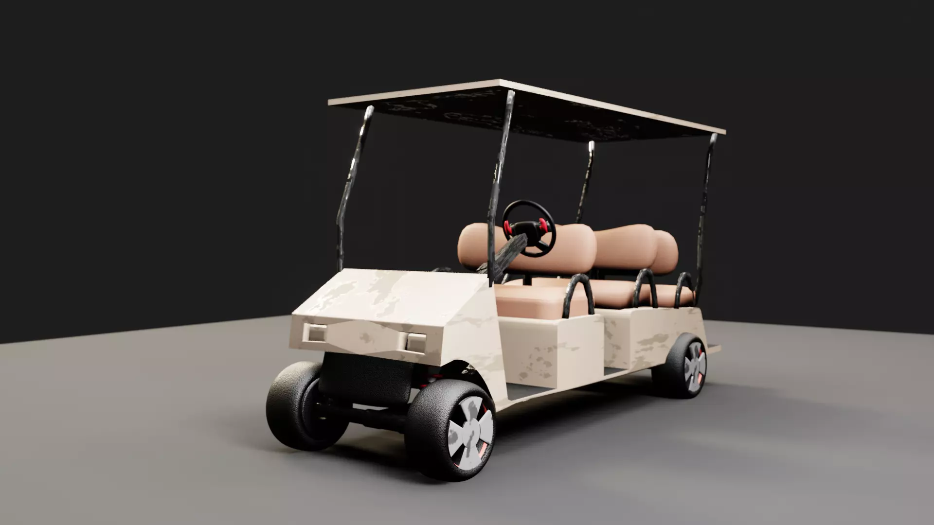 golfcart 3D model_0