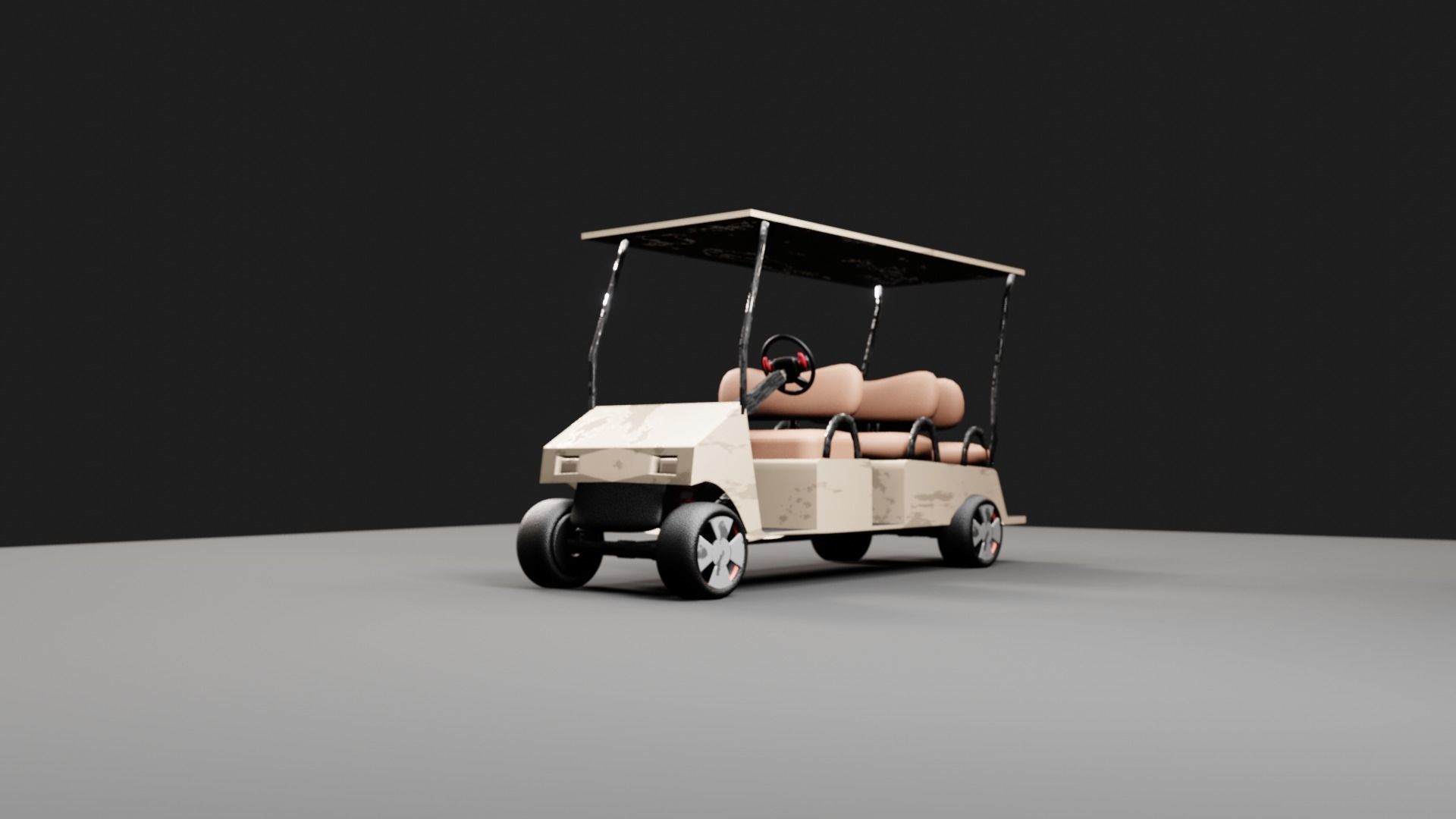 golfcart 3D model_5