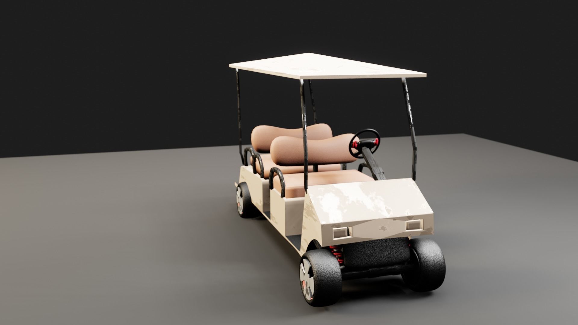 golfcart 3D model_2