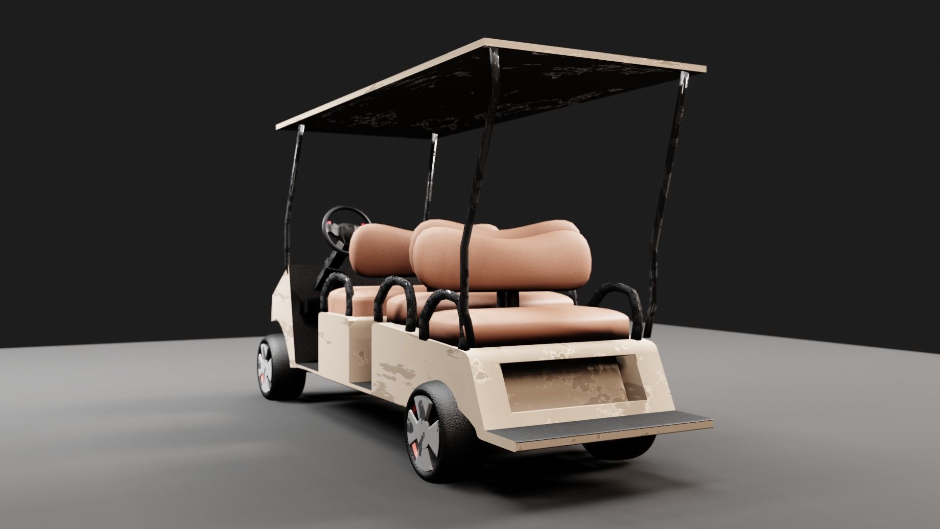 golfcart 3D model_6