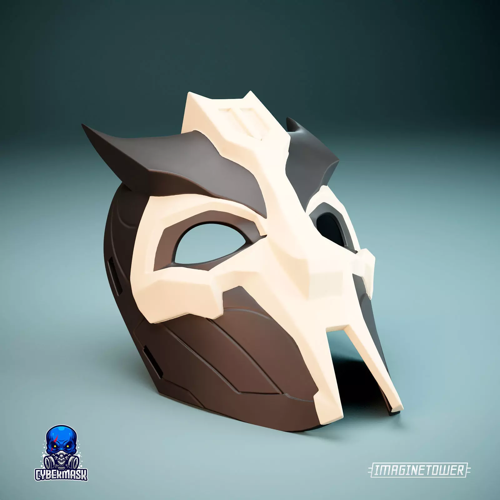 Asian Demon Cosplay Mask 3D print model_0