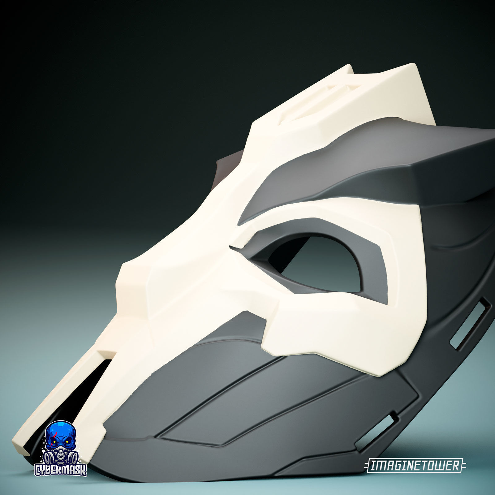 Asian Demon Cosplay Mask 3D print model_6