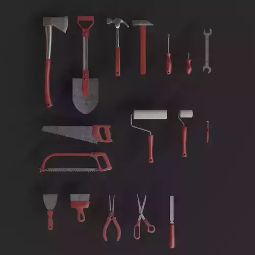 Low-Poly Tool Pack - 17 Pieces