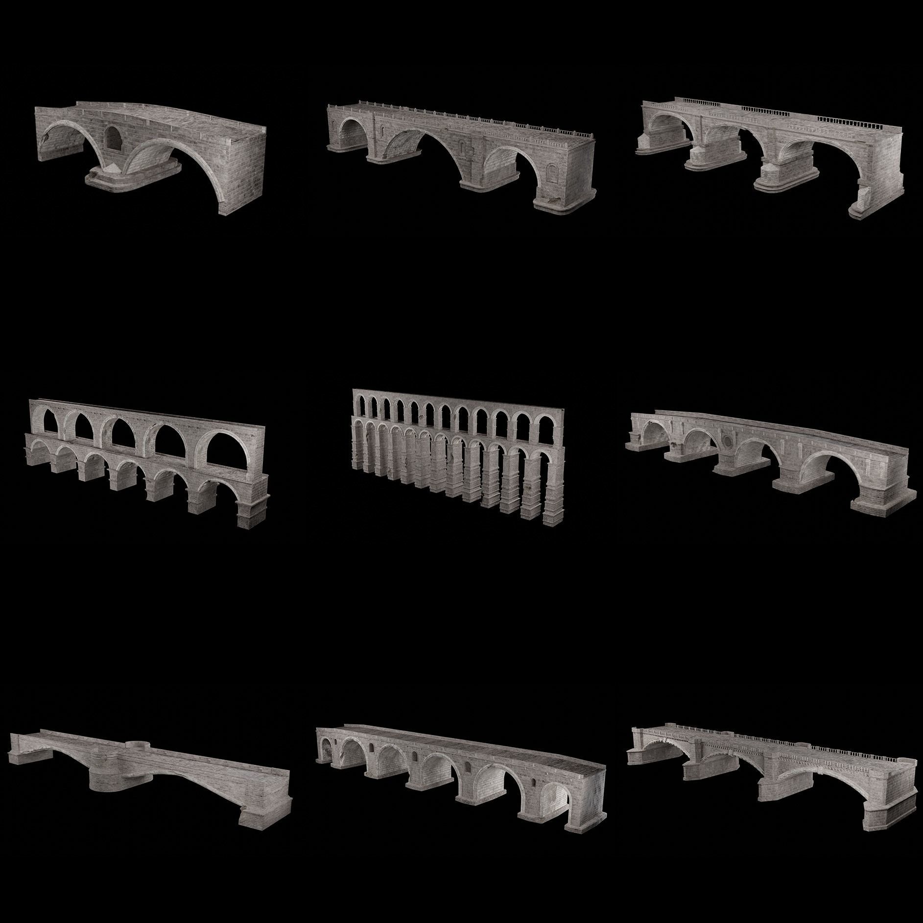 BRIDGE MEDIEVAL MODERN FEUDAL FANTASY ROMAN GREEK COLLECTION AAA _4