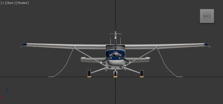 Cessna 206  Super Skywagon Static Low Poly   Low-poly 3D model_5
