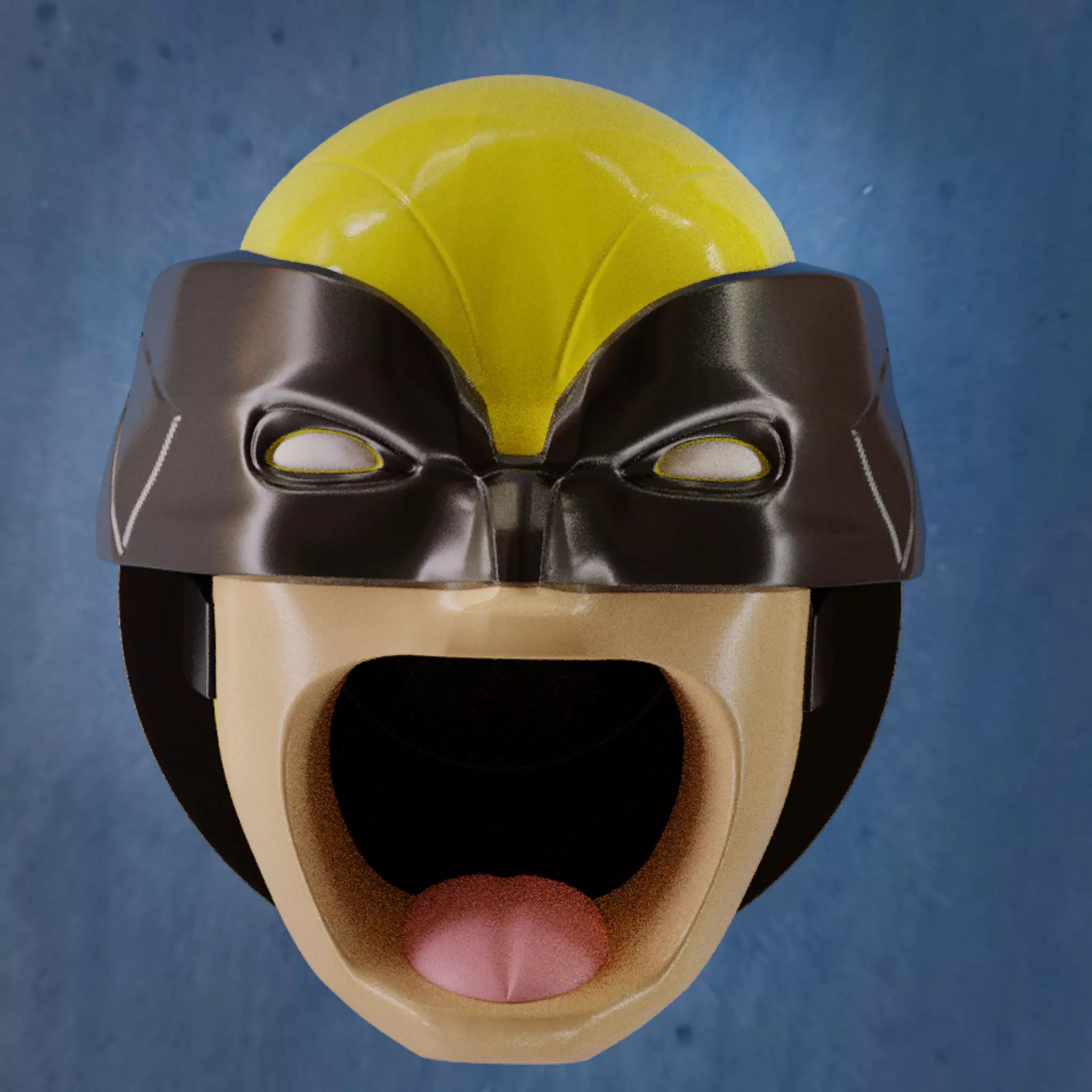 Dead Pool 3 movie Popcorn Bucket 3D print model_0