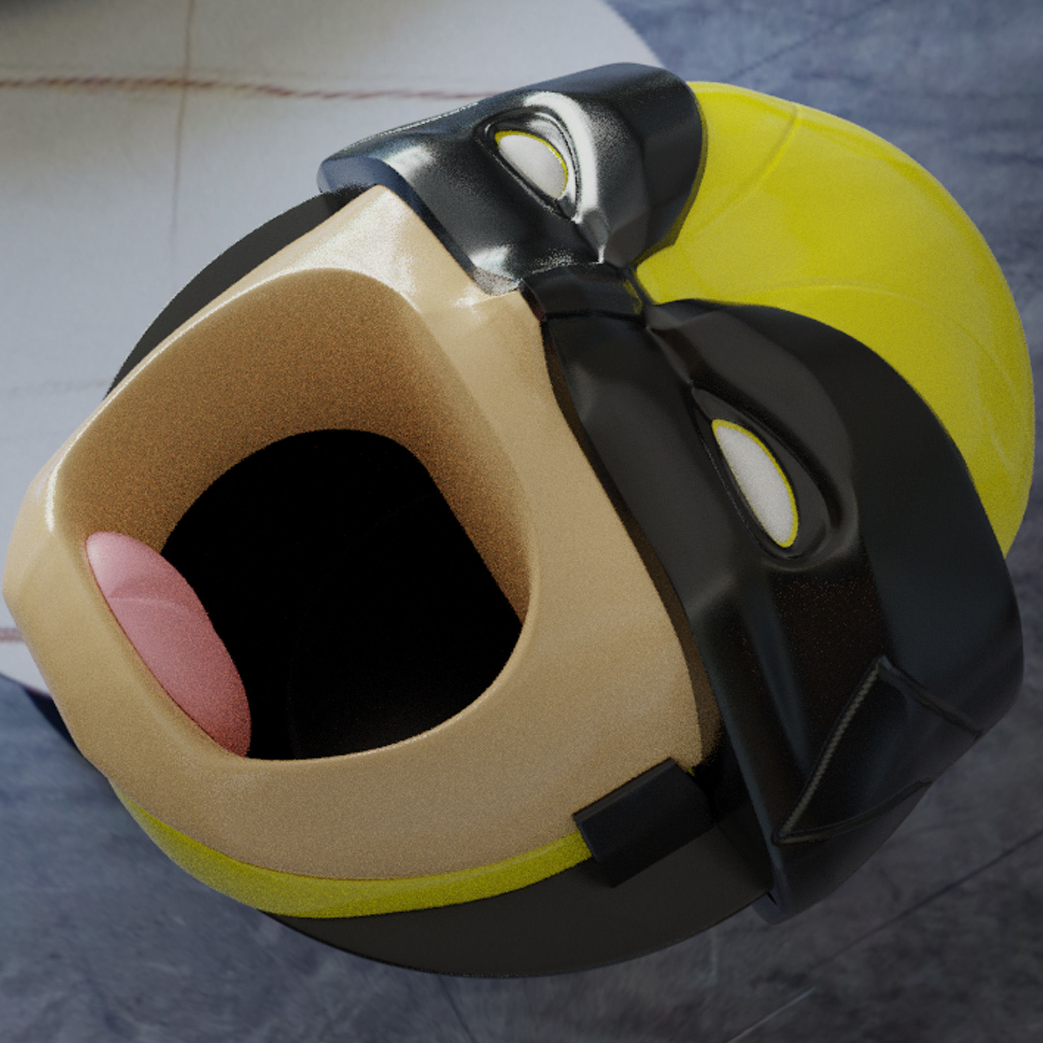 Dead Pool 3 movie Popcorn Bucket 3D print model_2