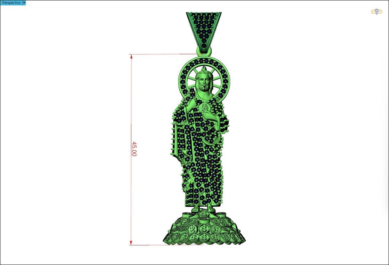 San Judas Tadeo 3D model 3D printable | CGTrader