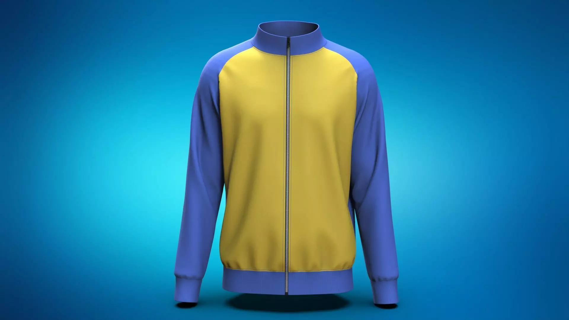 Mens Knitted Outdoor Fleece Jacket 3D model