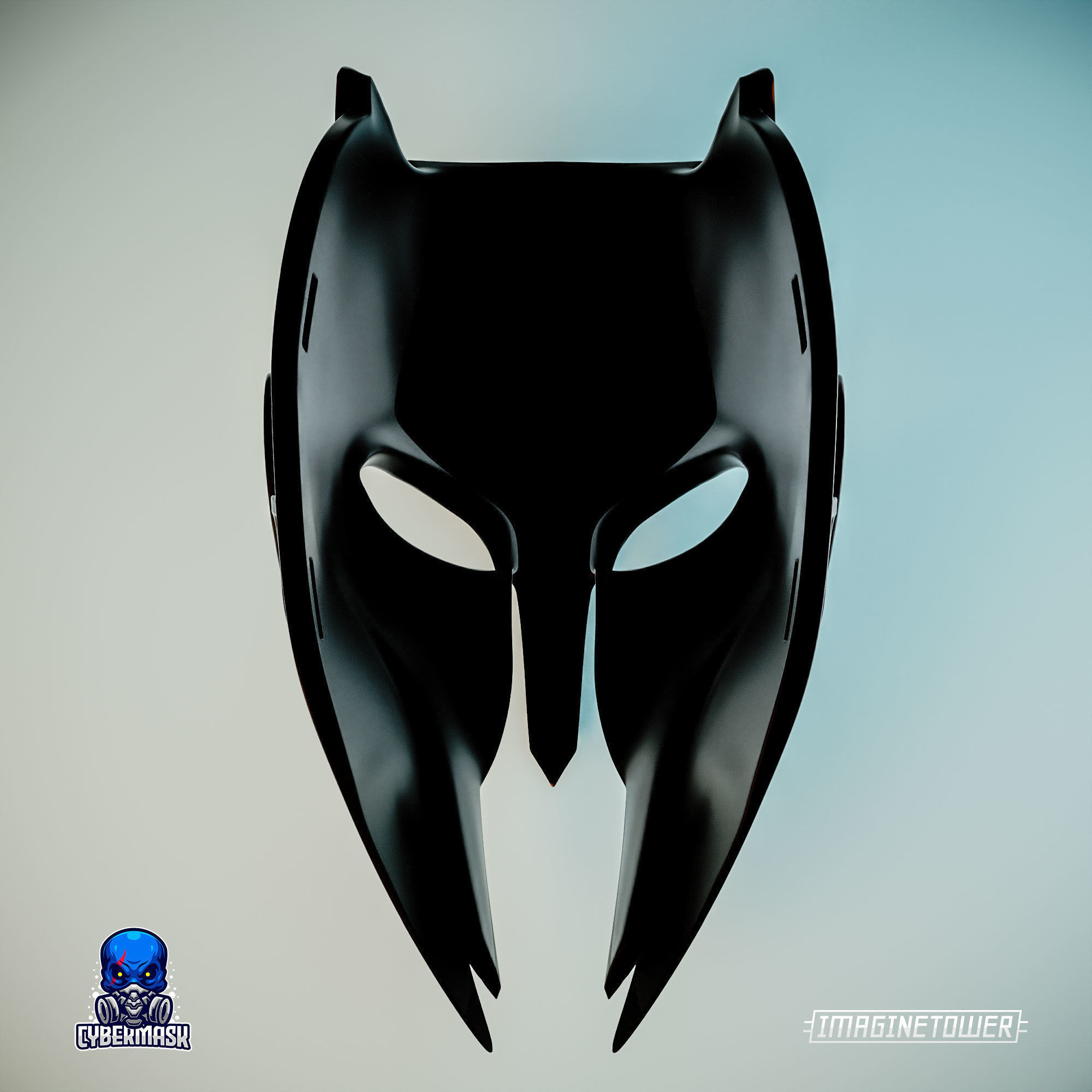 Gladiator Cat Cosplay Mask 3D print model_5