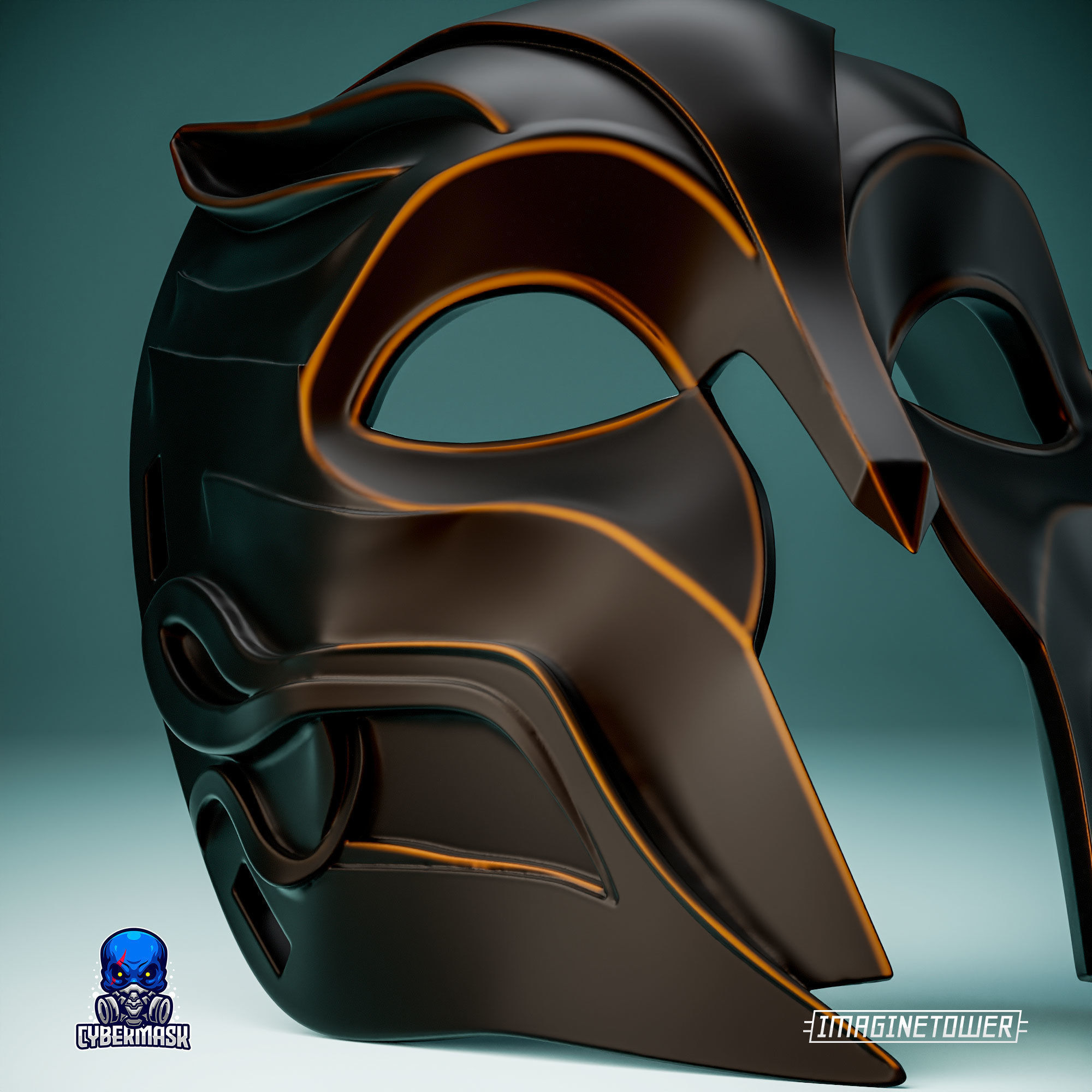 Gladiator Cat Cosplay Mask 3D print model_4