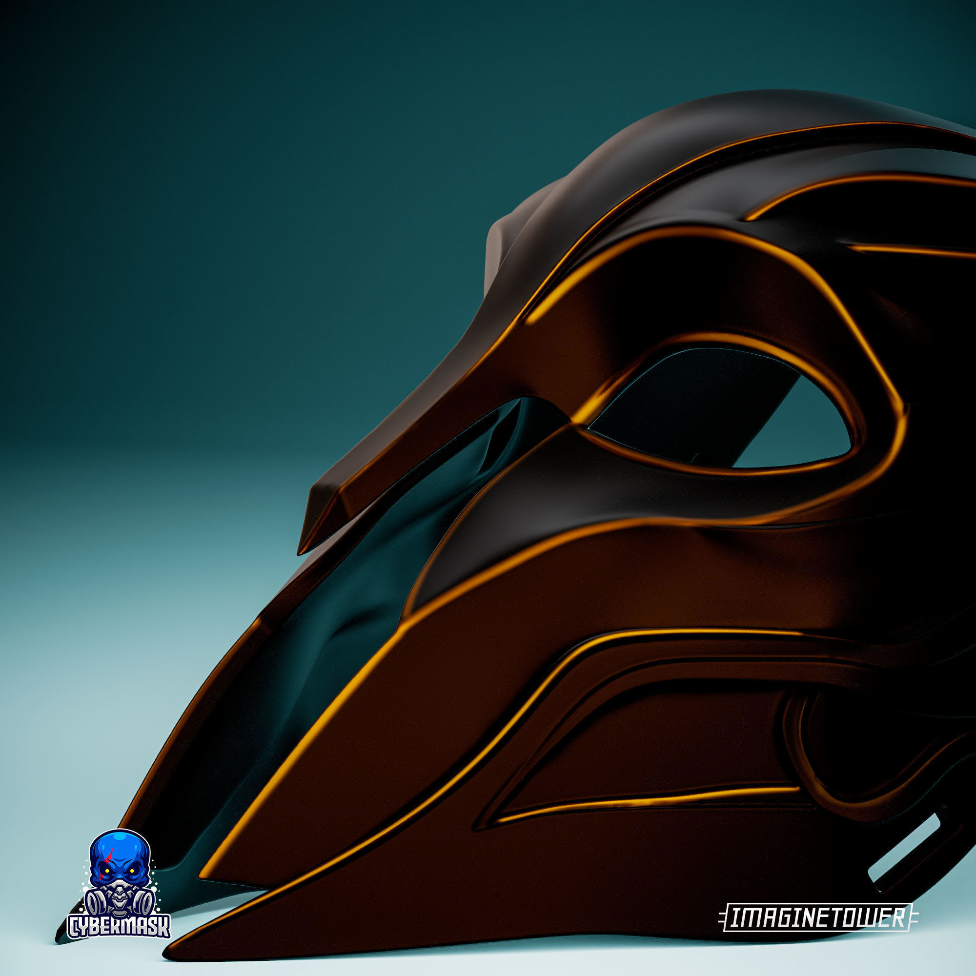 Gladiator Cat Cosplay Mask 3D print model_6