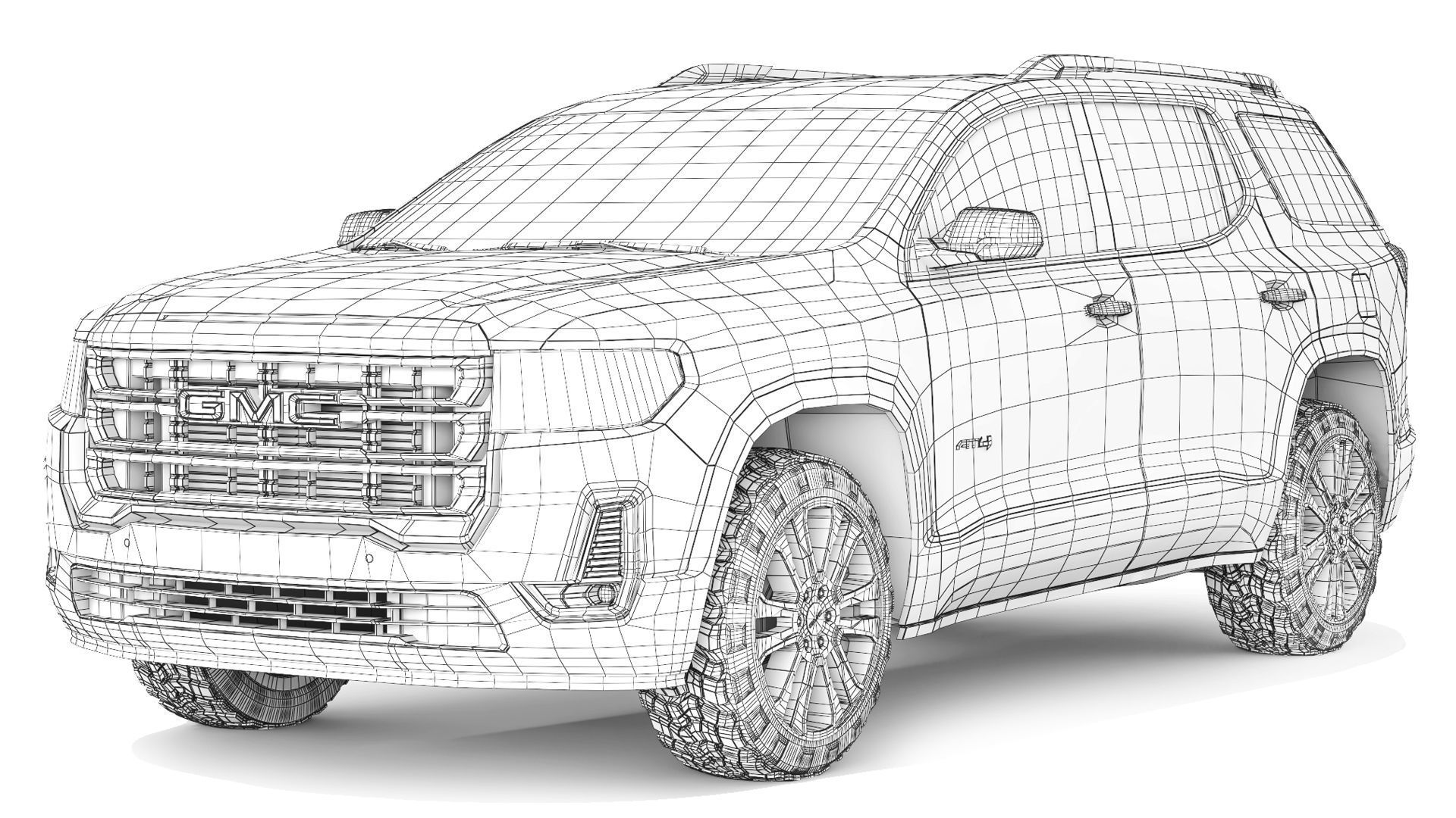 GMC Acadia AT4 2020 3D model_8