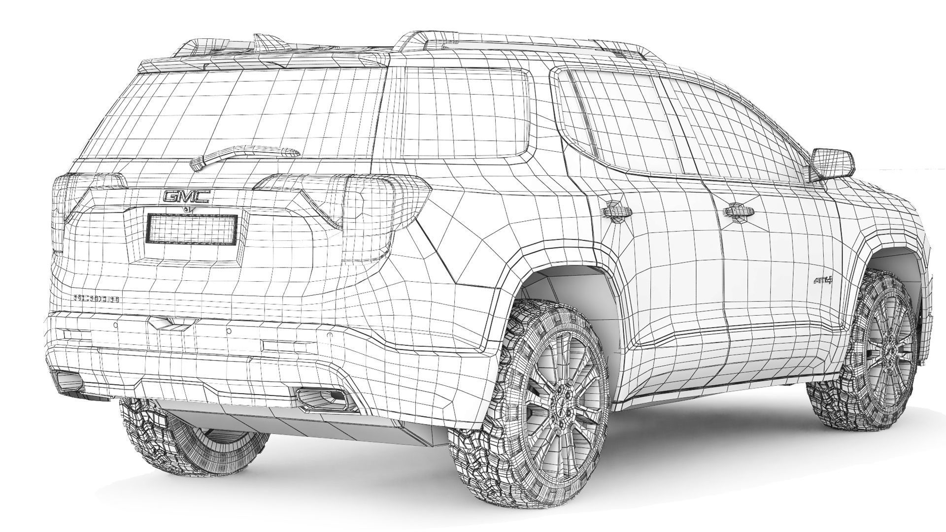 GMC Acadia AT4 2020 3D model_9